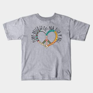 Cool Retro Heart for the Plant-based, Vegetarian or Vegan Kids T-Shirt